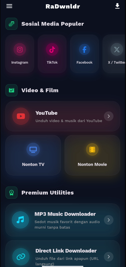 MenuHomeScreen